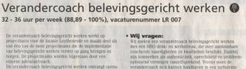 moet zich kunnen handhaven in een turbulente omgeving