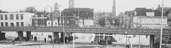 het spoorviaduct in delft