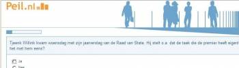 peiling maurice de hond, 10 april. <br />Ja, dat ben ik volmondig met hem eens. Het wordt hoog tijd dat we eens een vrouw voor die klus aanstellen.