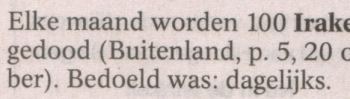 volkskrant, 21 oktober 2006. En de situatie is nu helaas nog niet veel beter