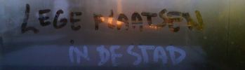 lege plaatsen in de stad