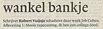 nrc, 26 april, voorpagina