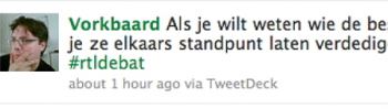 rtl4-debat 23 mei op twitter
