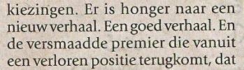 een versmaadde premier